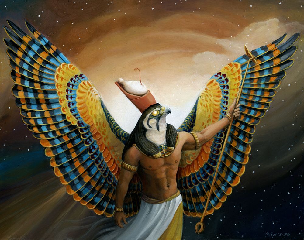 Хорус: египетский бог с головой сокола